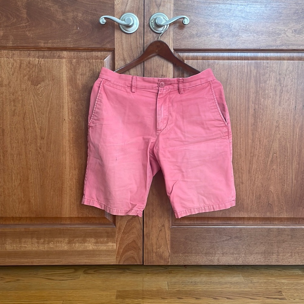 Red old navy flat front shorts
